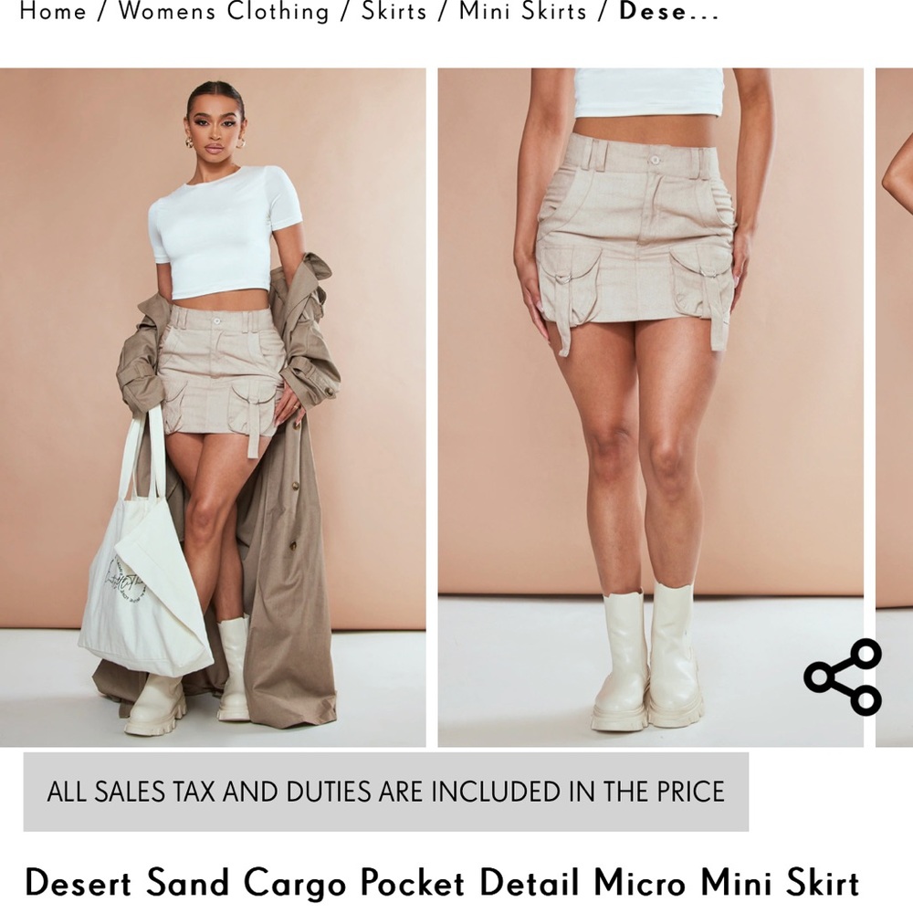 SOLD - PLT Cargo Skirt